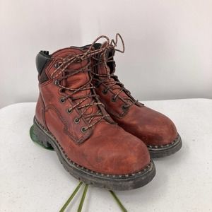 Red Wing 2326 Brown Leather USA Made Steel Toe Safety 6 in. Supersole Work Boots